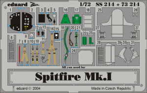 EDUARD SS214 - 1:72 Spitfire Mk.I
