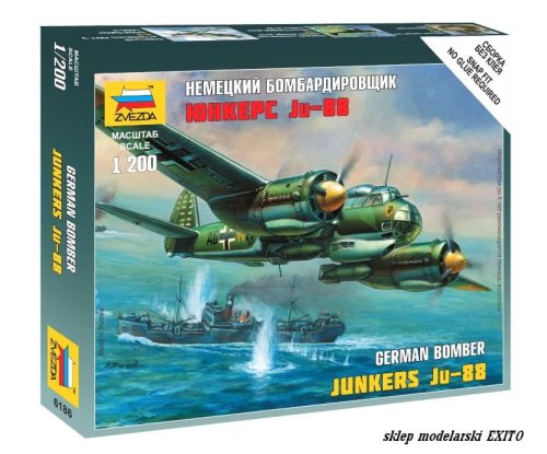 Go to product ZVEZDA 6186 - 1:200 Junkers Ju-88
