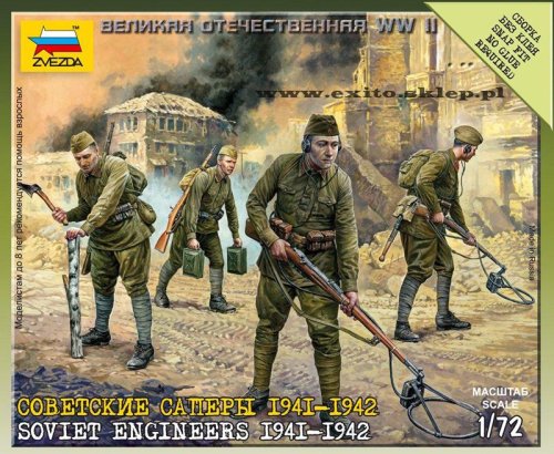 Go to product ZVEZDA 6108 - 1:72 Soviet Engineers 1941-1942