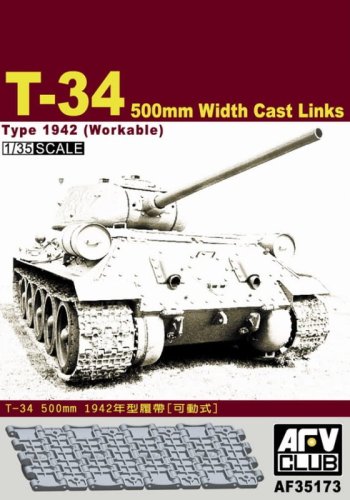 Go to product AFV CLUB 35173 - 1:35 T-34 500 mm Width Cast Links