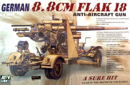 Go to product AFV CLUB 35088 - 1:35 8.8 cm Flak 18 AA Gun