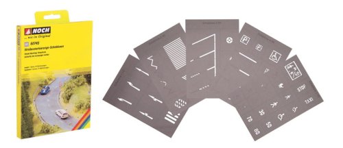 Go to product NOCH 60745 - 1:87 (H0) Street Marking Templates - Szablony do oznaczeń drogowych