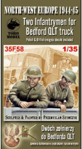 TORO MODEL 35F58 - 1:35 NWE 1944-45 Two Infantrymen for Bedford QLT