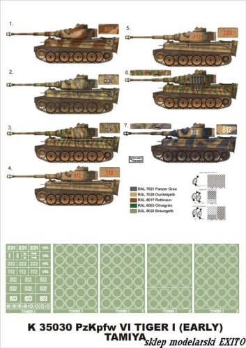 Go to product MONTEX K35030 - 1:35 Pz.Kpfw.VI Tiger I Early