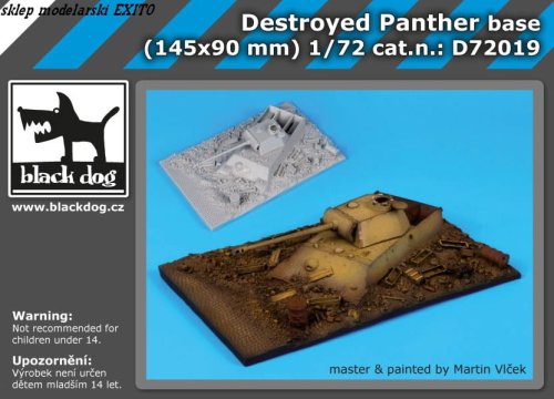 Go to product BLACK DOG D72019 - 1:72 Destroyed Panther base (145 x 90 mm)