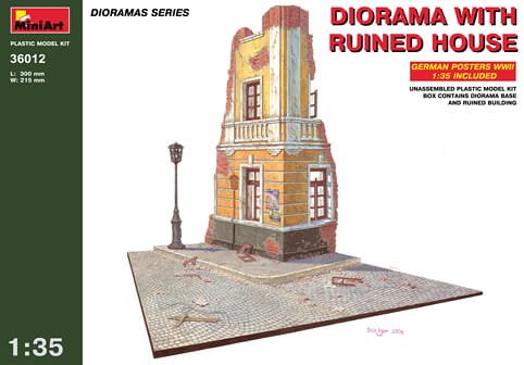 Go to product MINIART 36012 - 1:35 Diorama with Ruined House