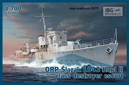 Go to product IBG 70001 - 1:700 ORP Slazak 1943 Hunt II class destroyer escort