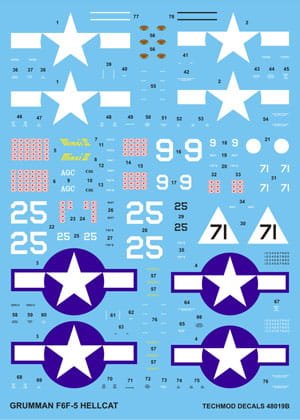 Go to product TECHMOD 48019 - 1:48 Grumman F6F-5 Hellcat