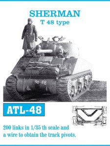 Friulmodel ATL-048 - 1:35 Sherman type T48 metal tracks.