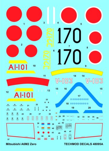 Go to product TECHMOD 48095 - 1:48 Mitsubishi A6M2 Zero