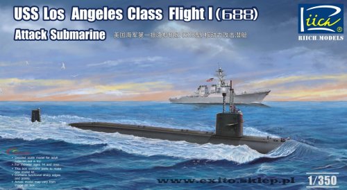 Go to product RIICH MODELS 28005 - 1:350 USS Los Angeles Class Flight I (688) Attack Submarine