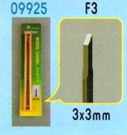 Go to product TRUMPETER 09925 - Model Chisel F 3 - 3 x 3 mm