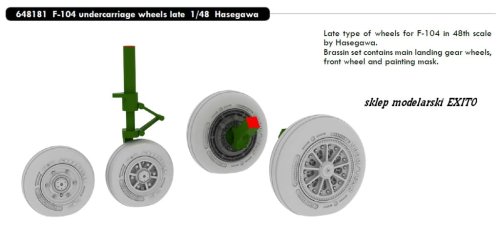Go to product EDUARD 648181 - 1:48 F-104 undercarriage wheels late