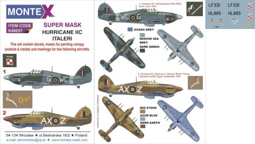 Go to product MONTEX K48257 - 1:48 Hurricane Mk. IIC