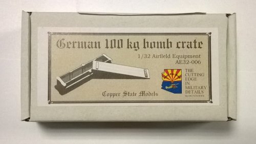 Go to product COPPER STATE MODELS CSM AE32006 - 1:32 German 100kg bomb crate