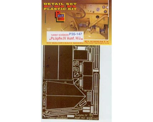 Go to product PART P35147 - 1:35 Pz.Kpfw.IV Ausf.H/J Turret Schurzen