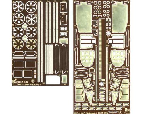 Go to product PART S32002 - 1:32 MiG-21 MF exterior parts