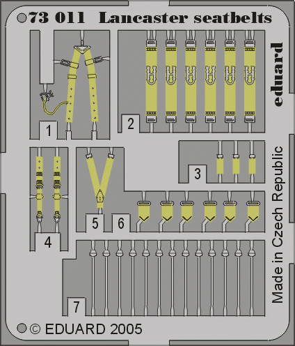 Go to product EDUARD 73011 - 1:72 Lancaster seatbelts