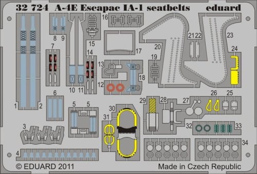 Go to product EDUARD 32724 - 1:32 A-4E Escapac IA-1 seatbelts