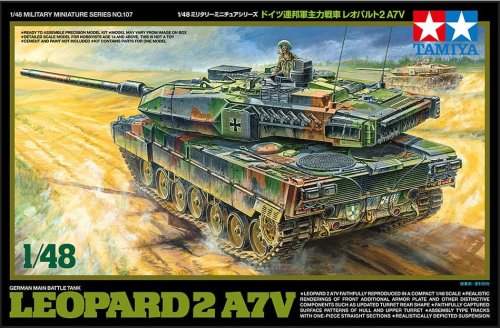 Go to product Tamiya 32607 - 1:48 German Main Battle Tank Leopard 2 A7V