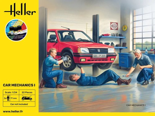 Go to product Heller 58755 - 1:24 Car Mechanics I figures with paints