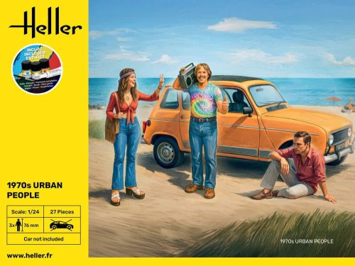 Go to product Heller 58757 - 1:24 1970s Urban People figures with paints