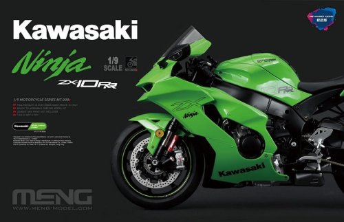 Go to product Meng Model MT008S - 1:9 Kawasaki Ninja ZX-10RR Pre-Colored Edition