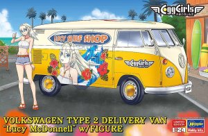 Hasegawa SP658 52458 - 1:24 Volkswagen Type 2 Delivery Van Lucy McDonnell w/ Figure