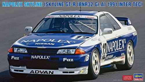Go to product Hasegawa 20780 - 1:24 Napolex Skyline GT-R BNR32 Gr.A 1991 Inter Tec