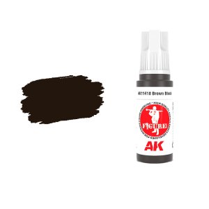 AK INTERACTIVE 11418 - Acrylic paint Brown Black 17ml