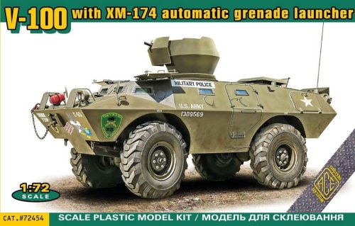 Go to product Ace 72454 - 1:72 V-100 with XM-174 automatic grenade launcher
