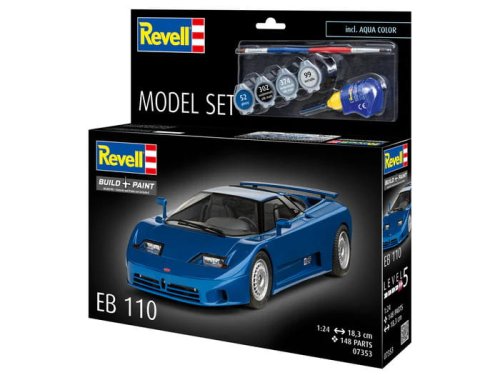 Go to product Revell 67353 - 1:24 Bugatti EB 110 model with paints