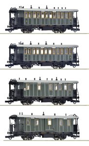 Roco 6200197 H0 - K.Bay.Sts.B. local railway coach set, Era I