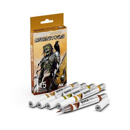 Go to product AK Interactive AKMQ110 - Quick Markers Set Skeletons