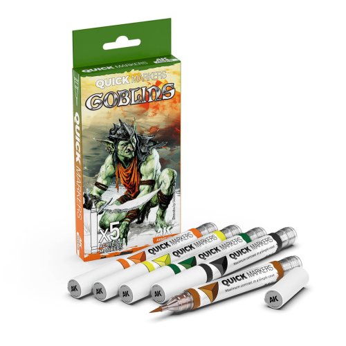 Go to product AK Interactive AKMQ108 - Quick Markers Set Goblins