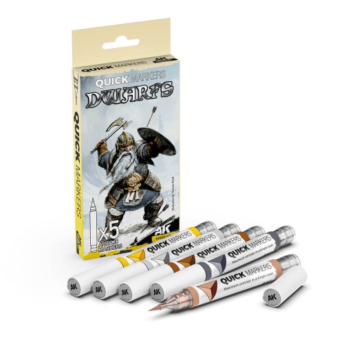 Go to product AK Interactive AKMQ107 - Quick Markers Set Dwarfs