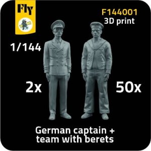 Fly F144001 - 1:144 2x German captain + 50x sailor with berets