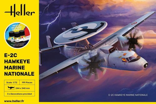 Go to product Heller 58302 - 1:72 E-2C Hawkeye Marine Nationale kit with paints