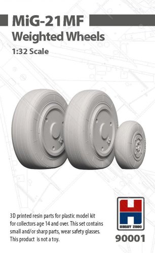Go to product Hobby 2000 90001 - 1:32 MiG-21 MF Weighted Wheels