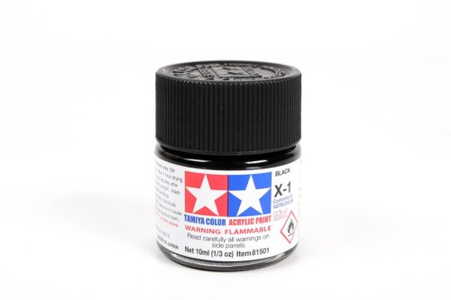 Go to product TAMIYA X-1 - Acrylic paint Black 10 ml
