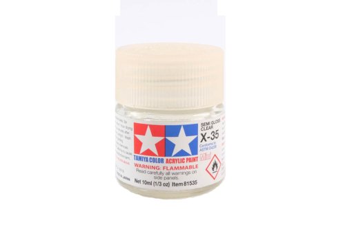 Go to product TAMIYA X-35 - Acrylic paint Semi Gloss Clear 10 ml