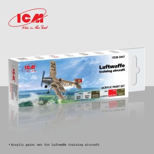 ICM 3097 - farb Luftwaffe Training Aircraft paint set