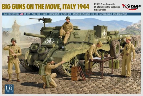 Go to product Mirage 720021 - 1:72 Big Guns on The Move Italy 1944 Diorama Set