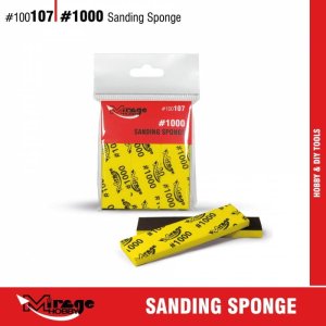 Mirage 100107 - Sanding sponge #1000 - 6 pieces