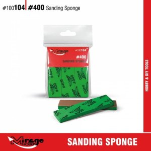 Mirage 100104 - Sanding sponge #400 - 6 pieces