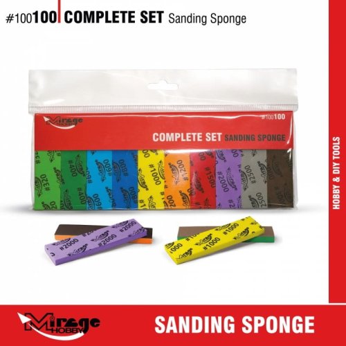 Go to product Mirage 100100 - Sanding sponge set #320-3000 - 20 pieces