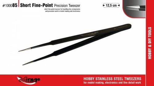 Go to product Mirage 100085 - Precision tweezers with pointed tip 12.5 cm