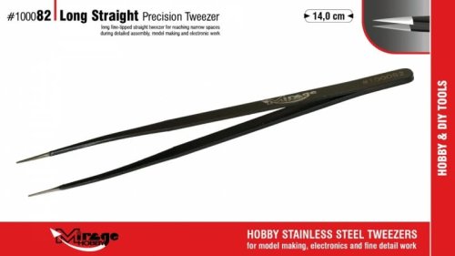 Go to product Mirage 100082 - Precision tweezers with straight tips, 14 cm