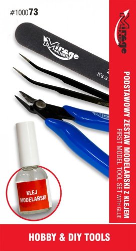 Go to product Mirage 100073 - Basic modeling tool set with glue