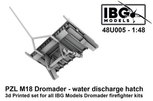 Go to product IBG 48U005 - 1:48 PZL M18 Dromader Water Discharge Hatch 3D Printed Set